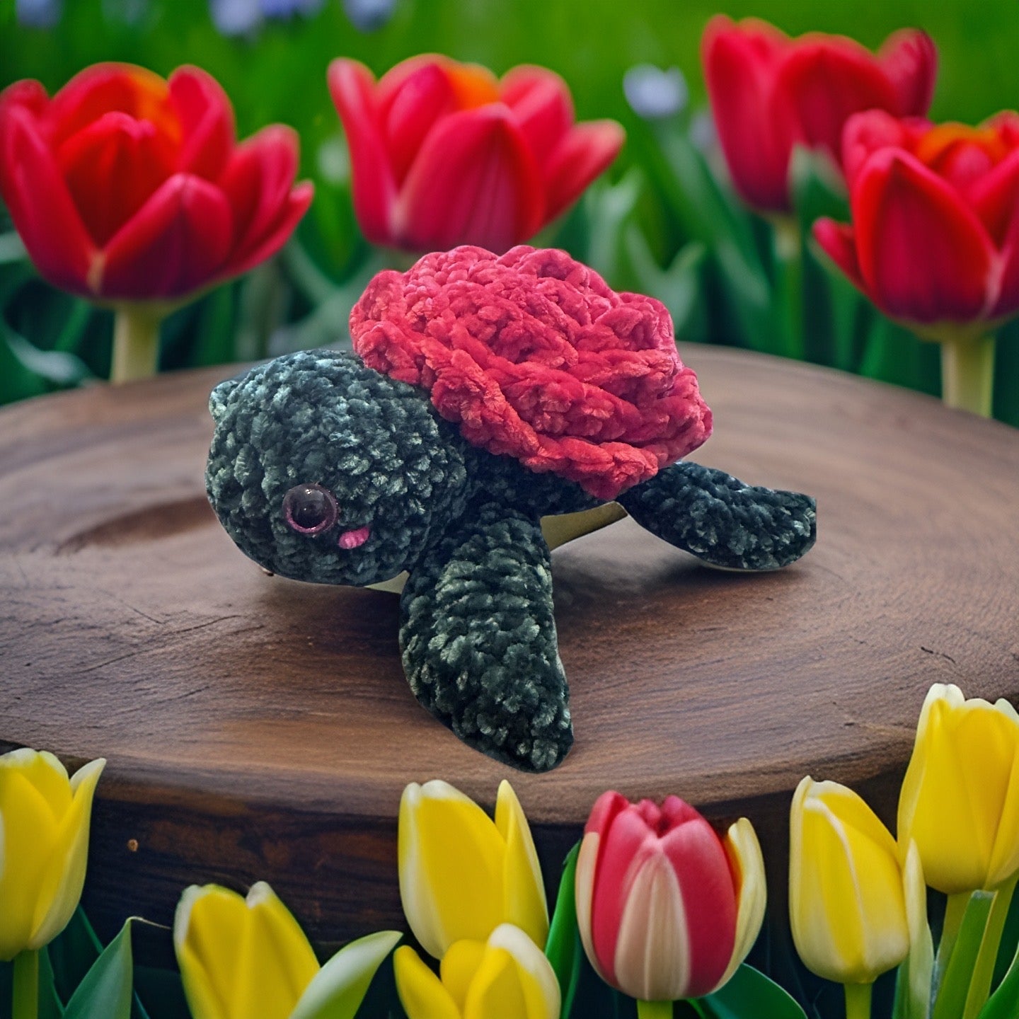 Valentines rose turtle-velvet