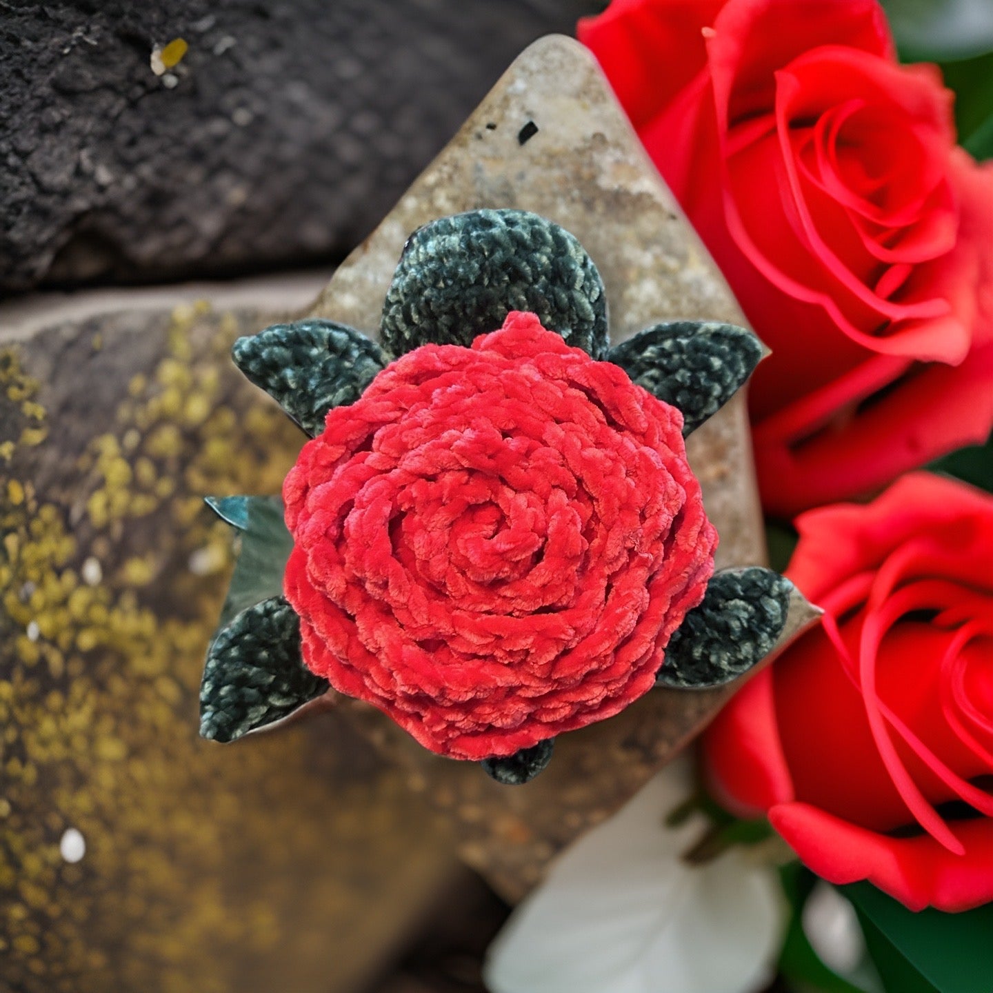 Valentines rose turtle-velvet