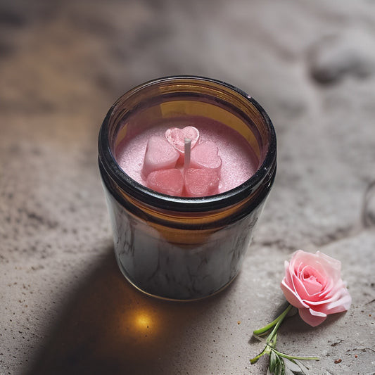 Soy floral candle