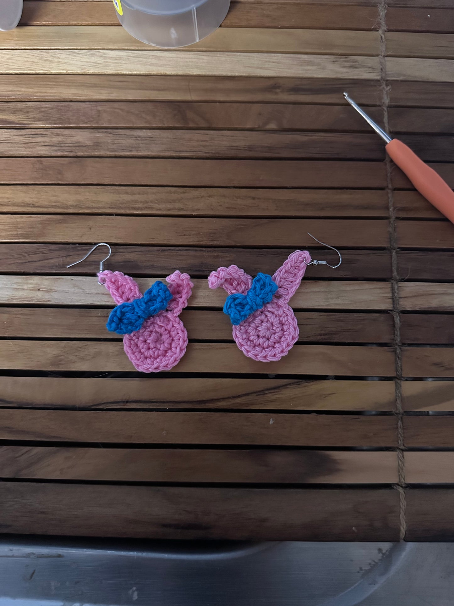 crochet Bunny earrings